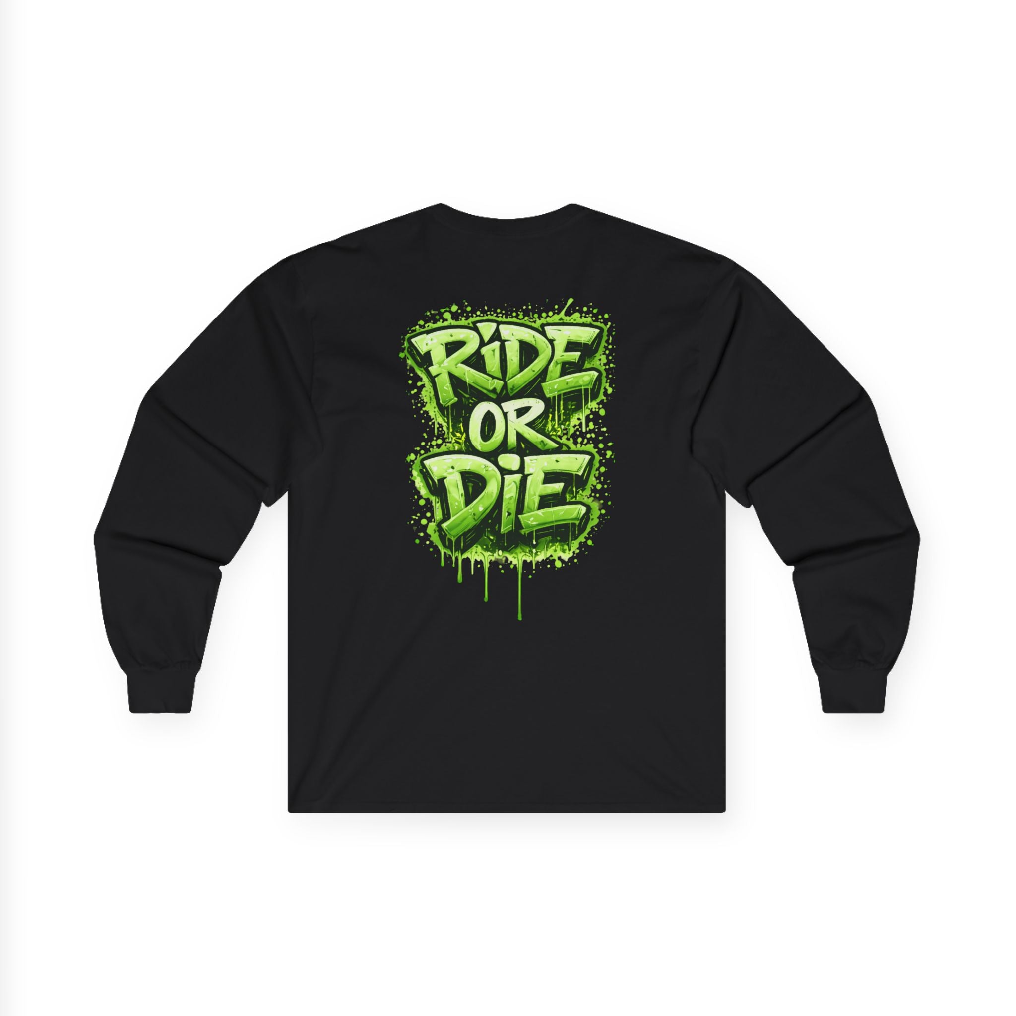 She Rides RideOrDie Long Sleeve Groen
