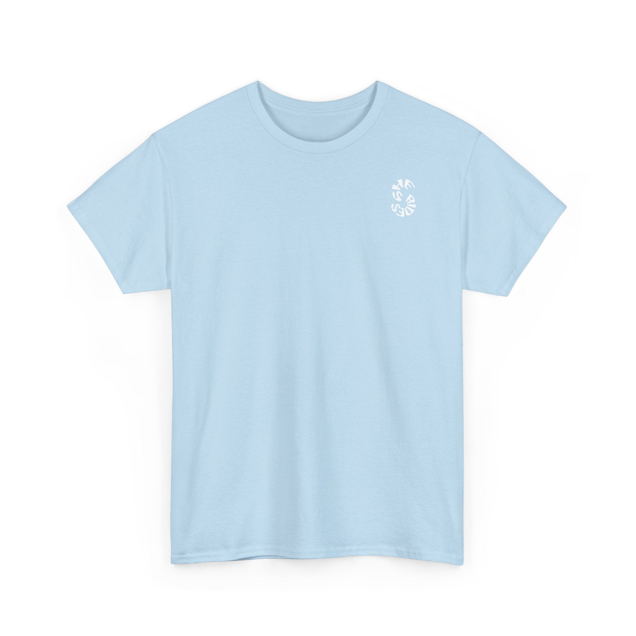 She Rides Original T-shirt Light Pink&Light Blue