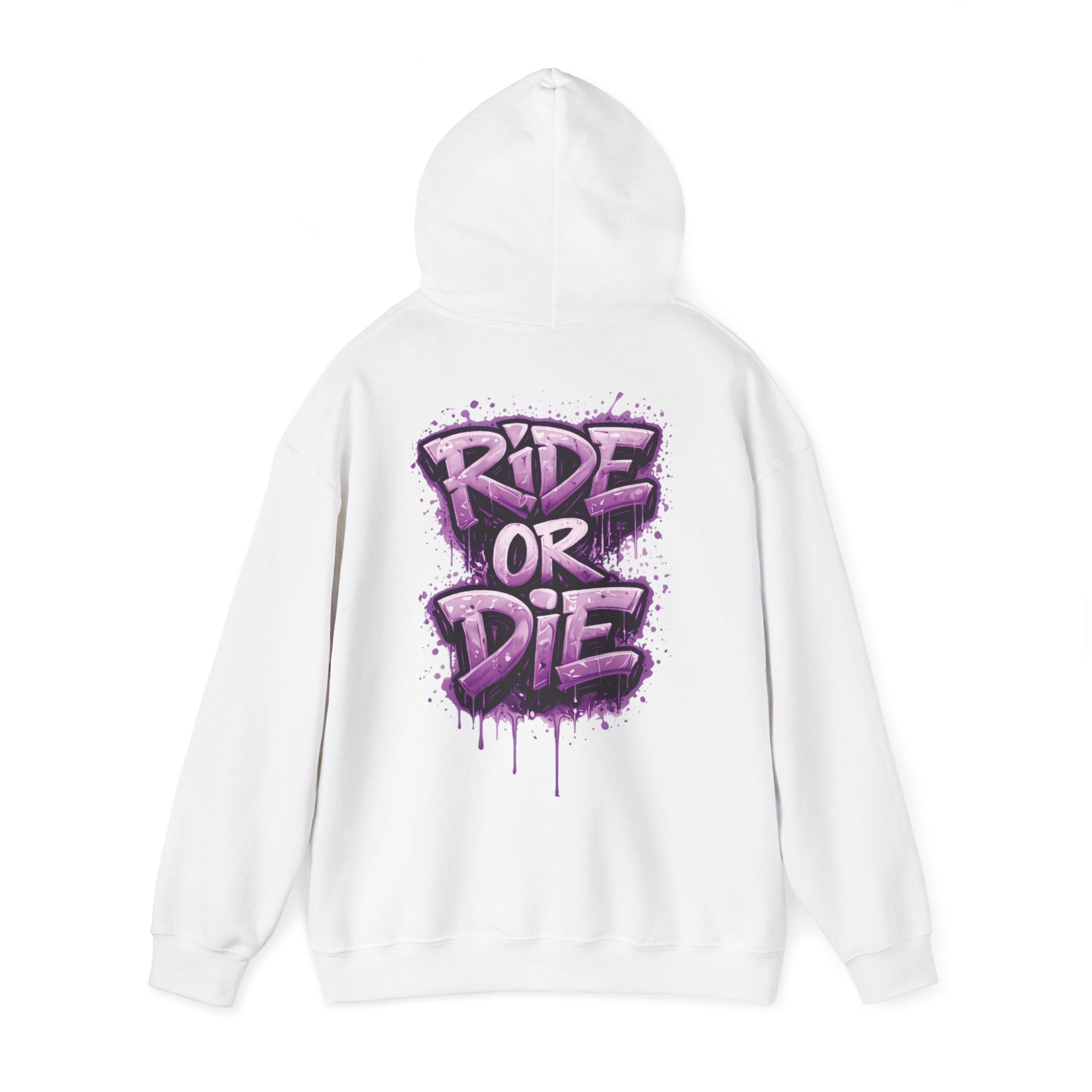 She Rides RideOrDie Hoodie Paars