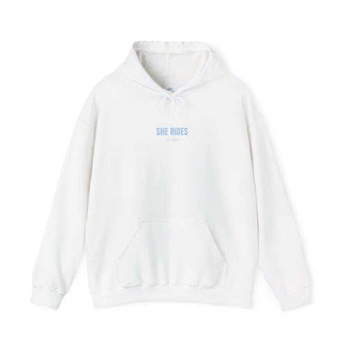 She Rides Basic Hoodie Blauw