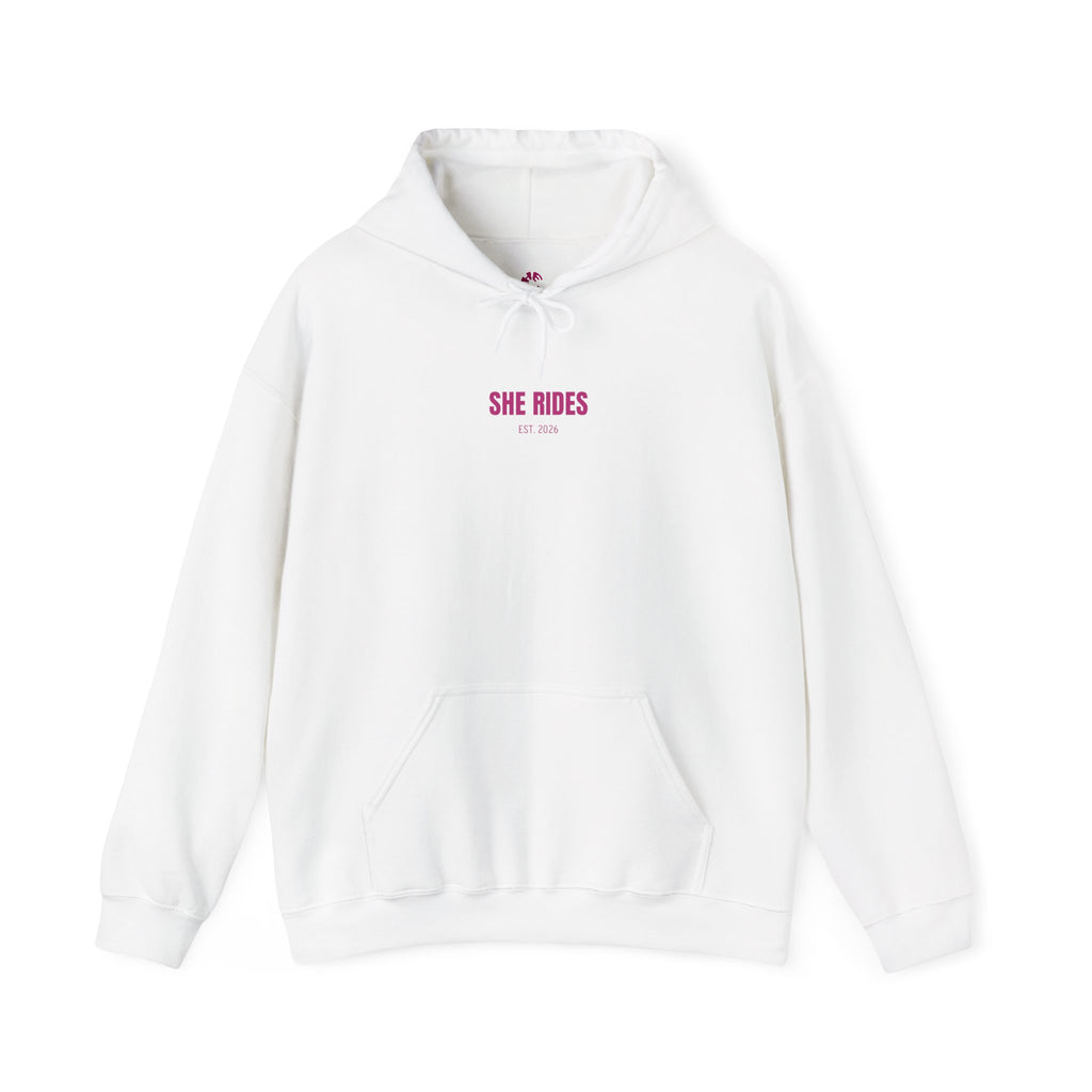 She Rides RideOrDie Hoodie Roze