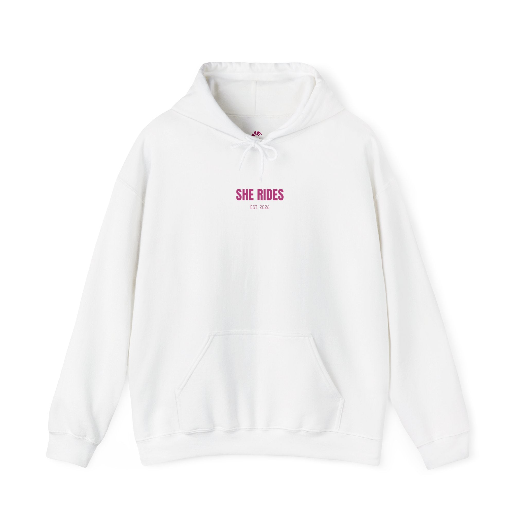 She Rides RideOrDie Hoodie Roze