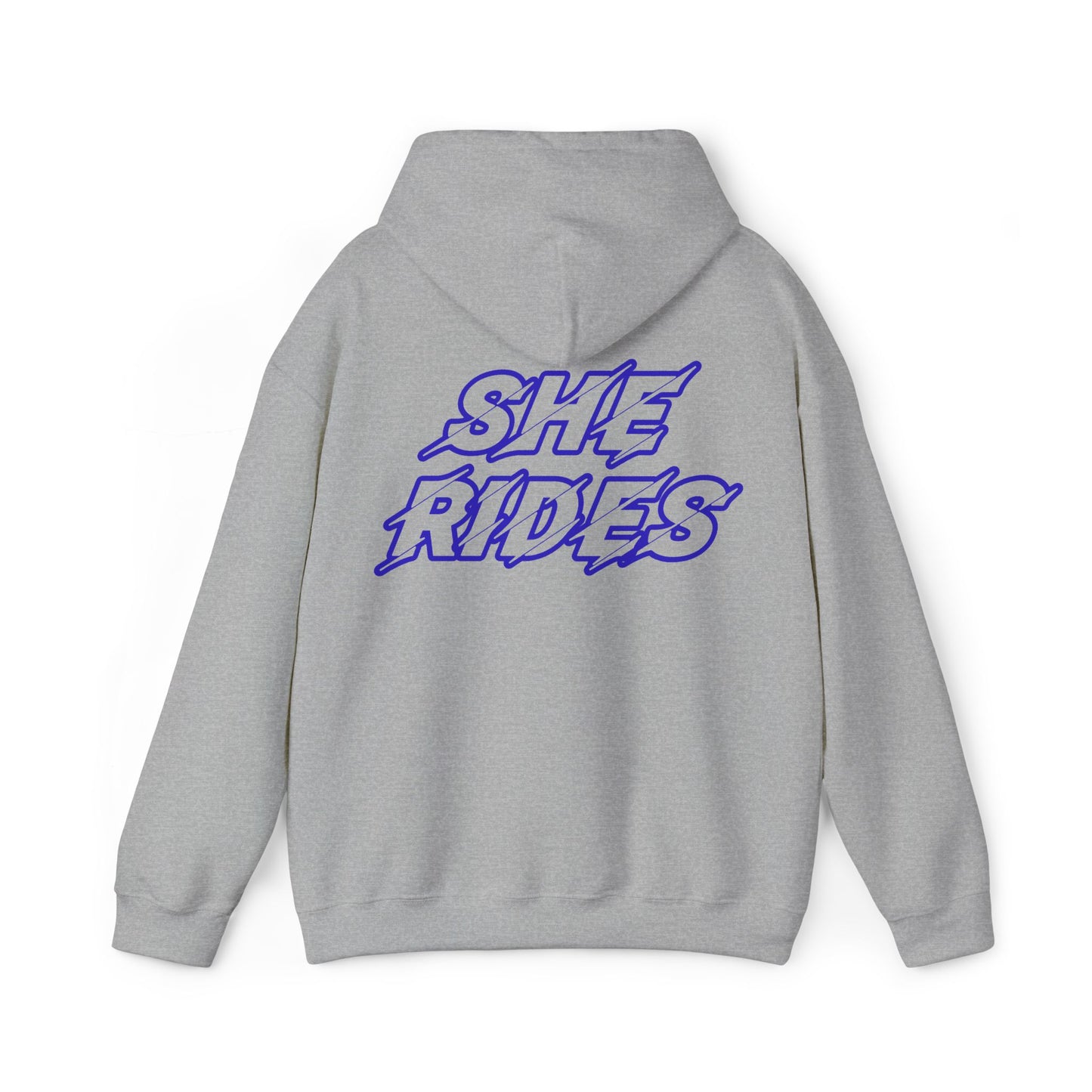 She Rides Original Hoodie Blue//Bikergirl Hoodie