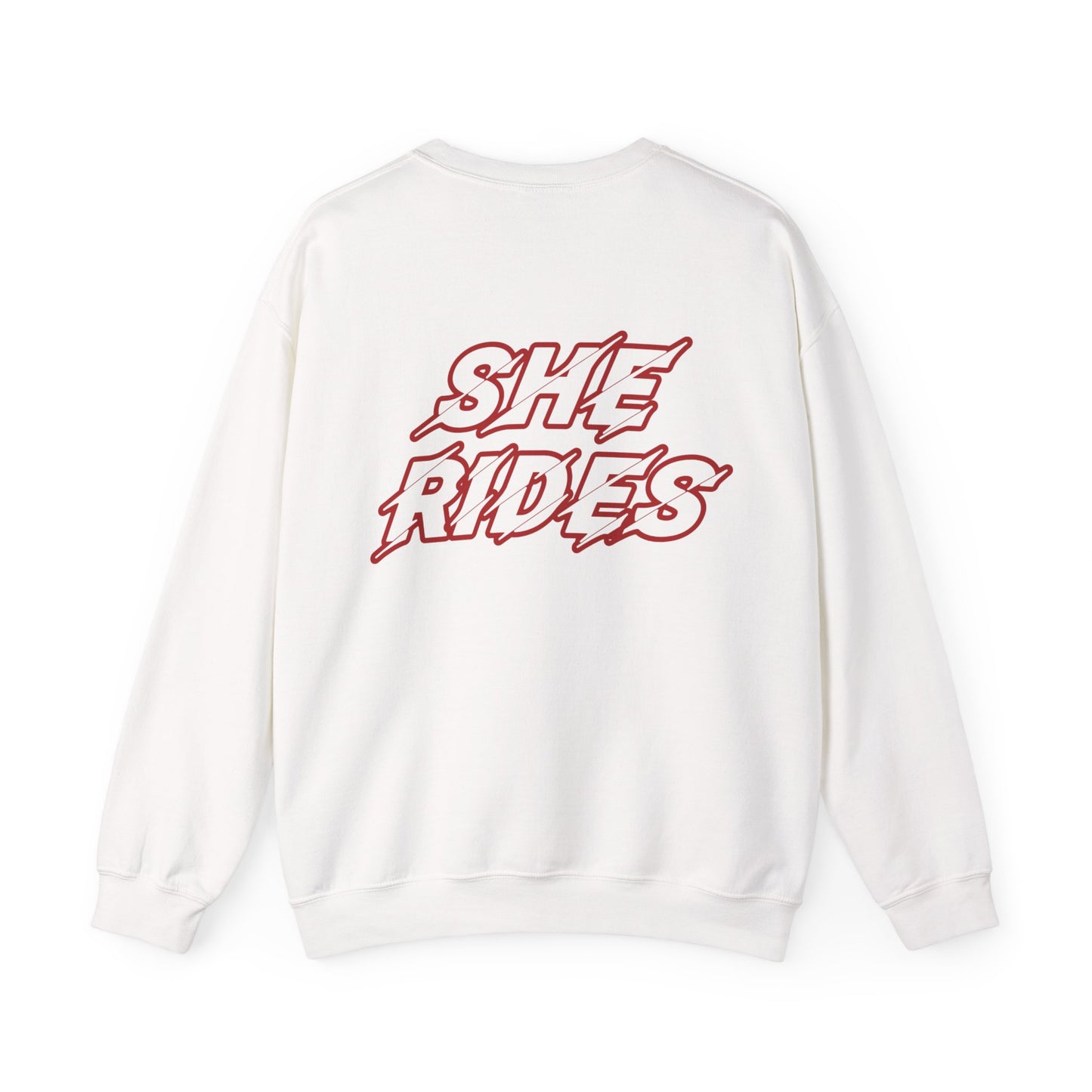 She Rides Original Sweater Rood//Bikergirl Sweater