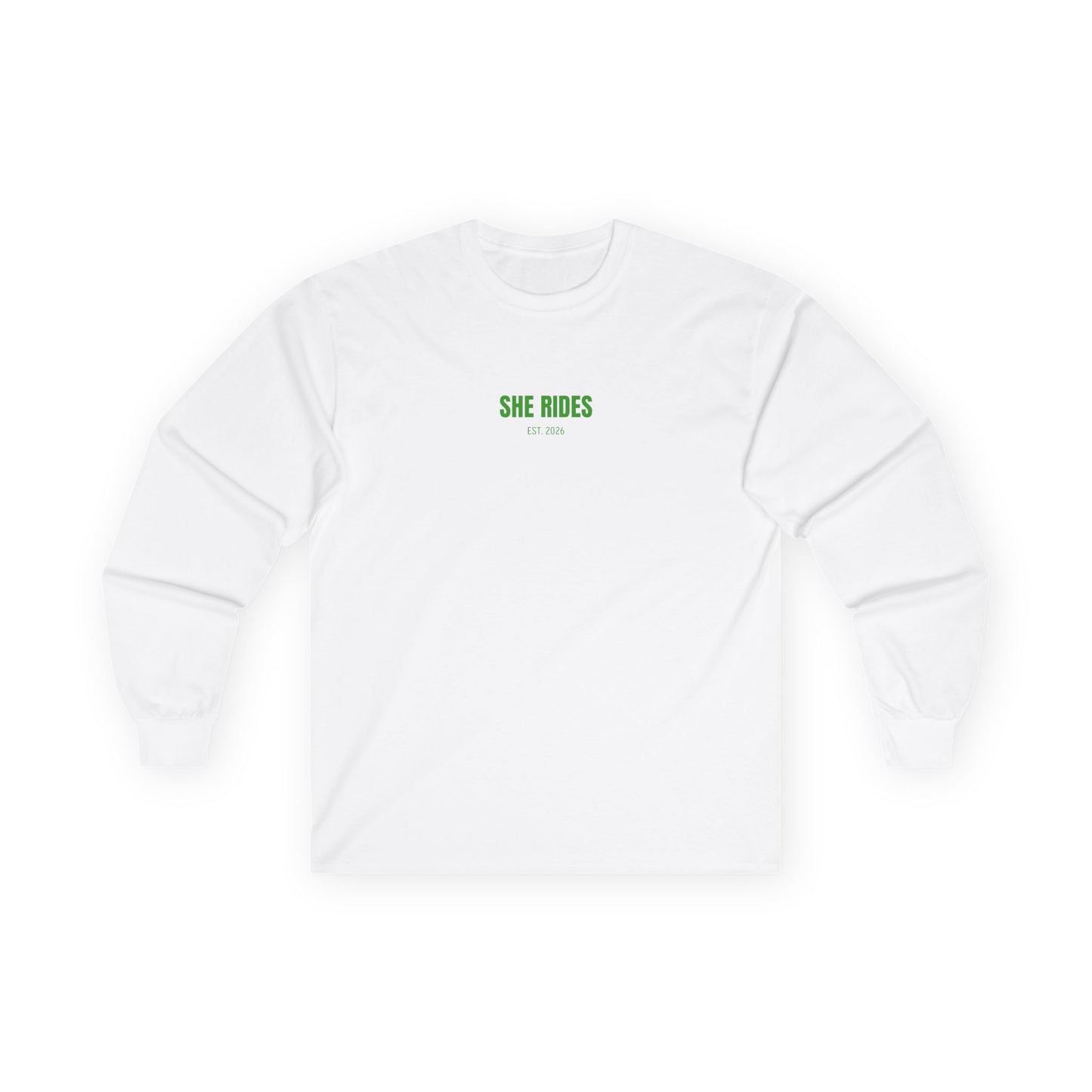 She Rides Basic Long Sleeve Groen//Bikergirl Long Sleeve