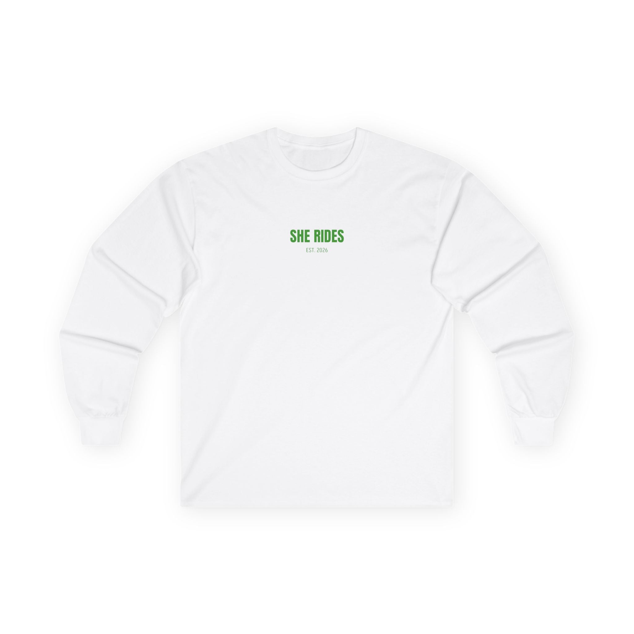 She Rides Basic Long Sleeve Groen