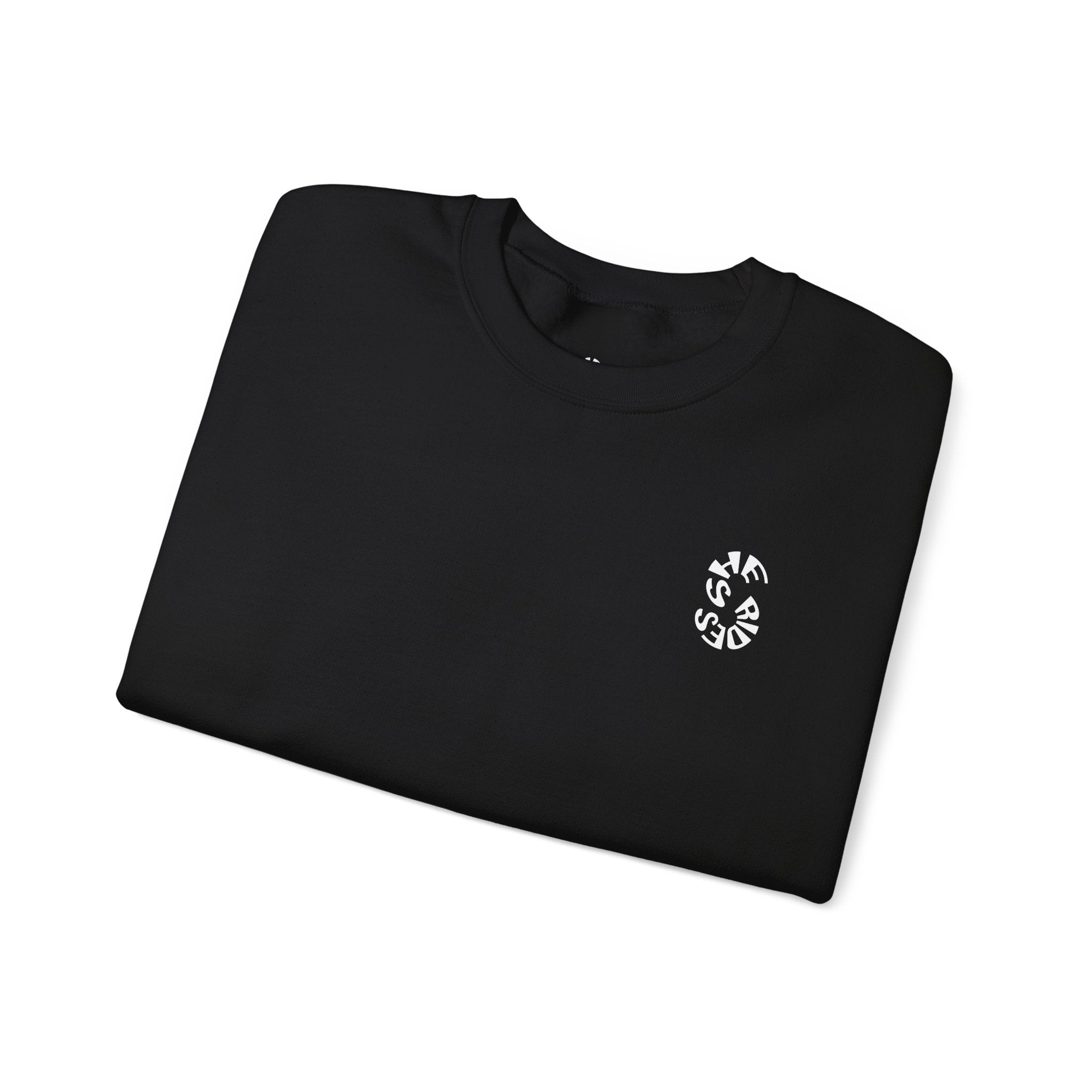 She Rides Original Sweater Black&White//Bikergirl Sweater