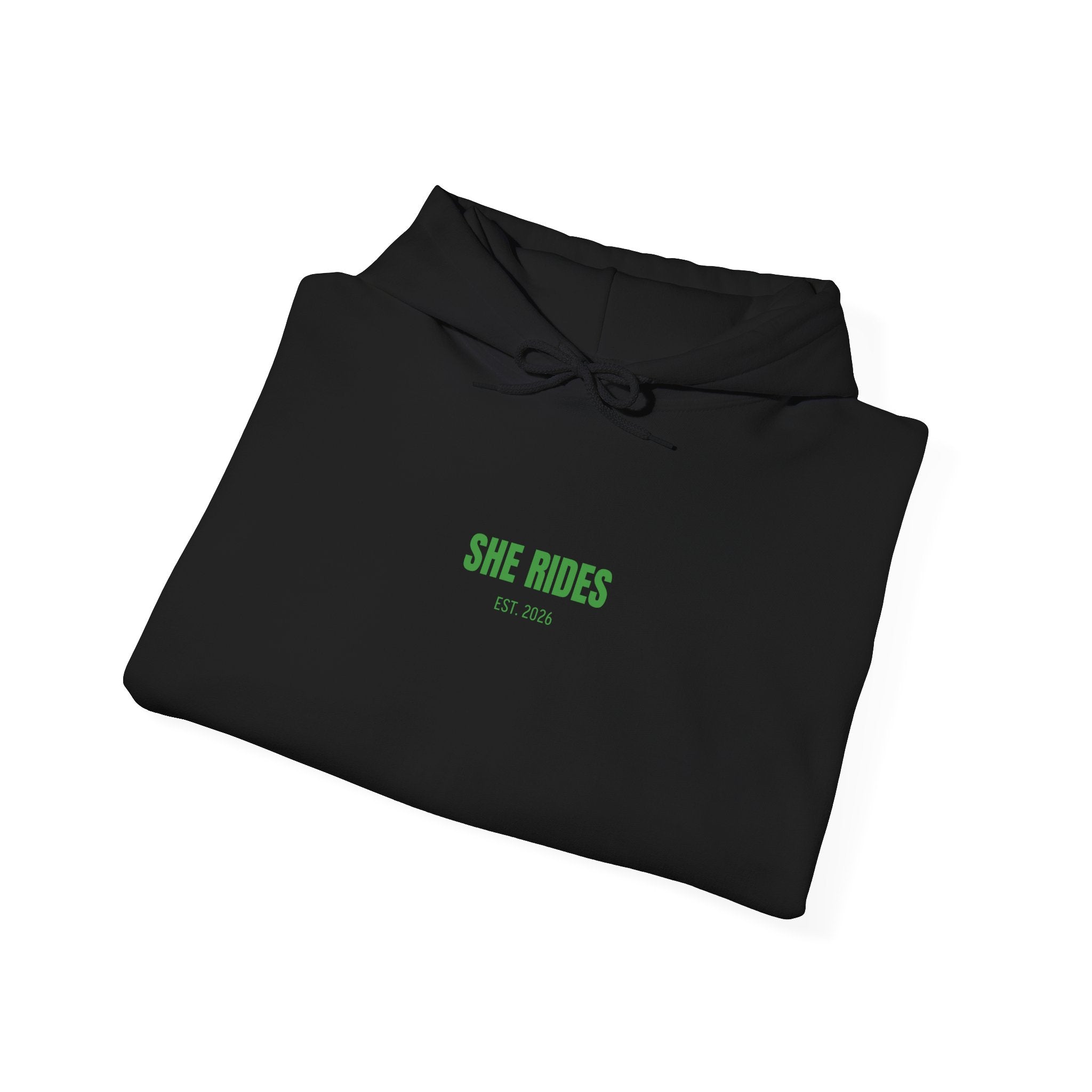 She Rides Basic Hoodie Groen