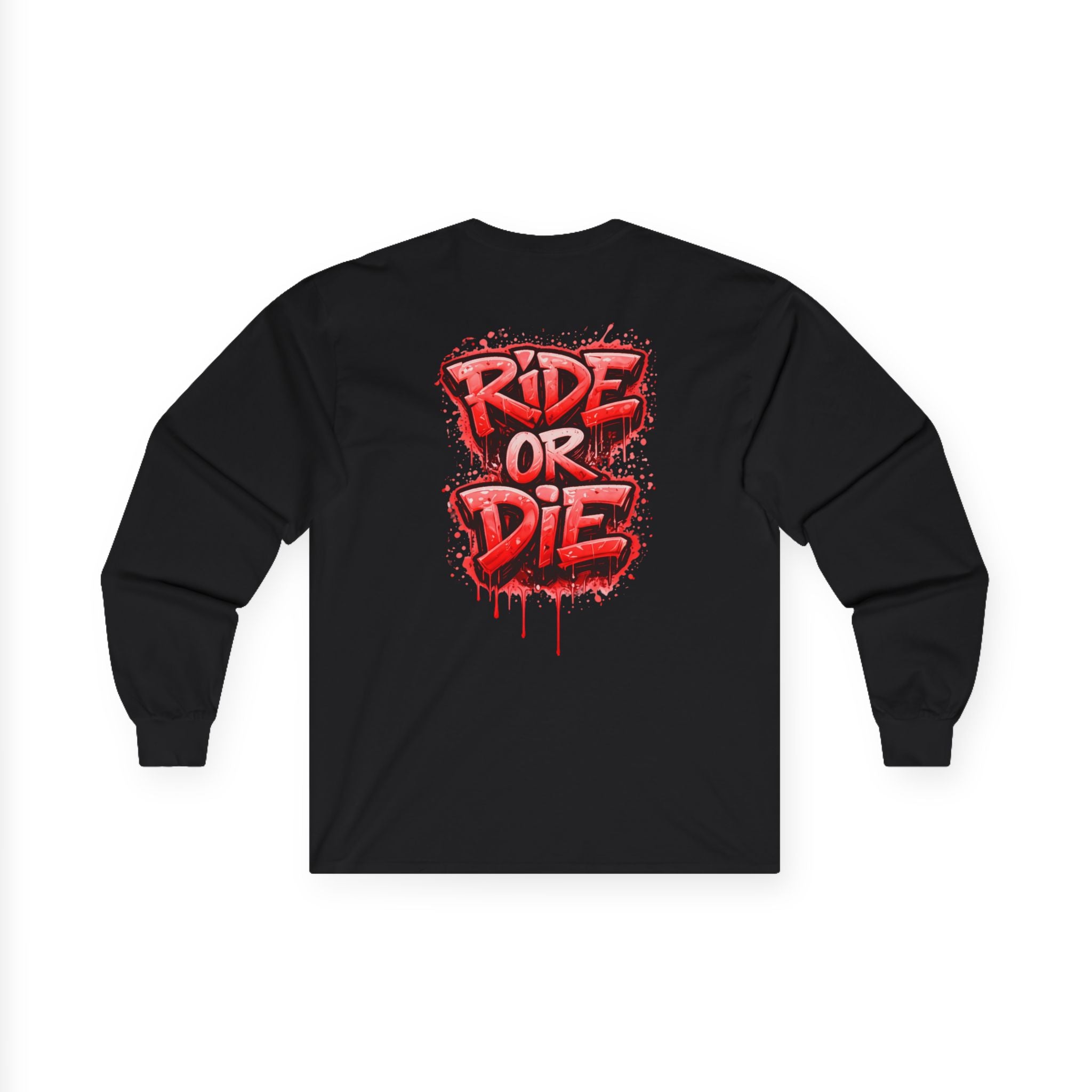 She Rides RideOrDie Long Sleeve Rood