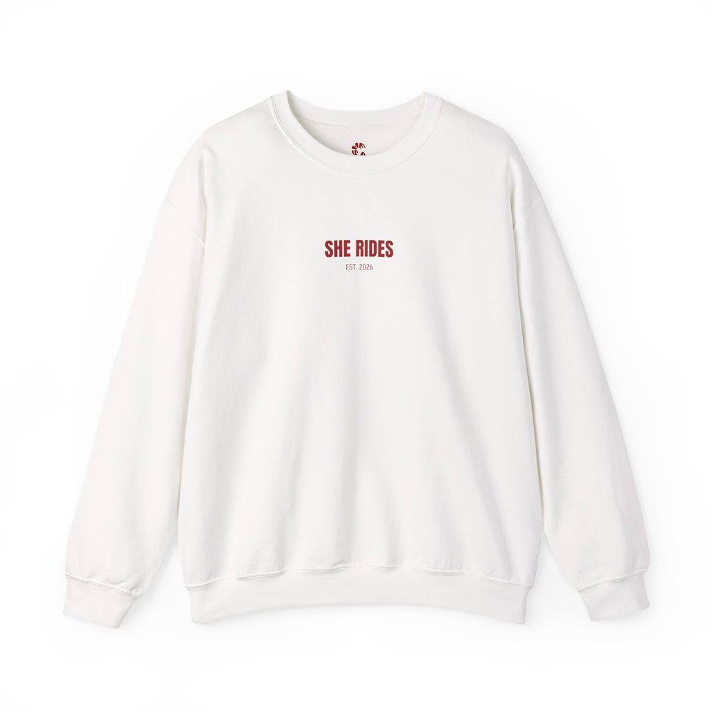She Rides Basic Sweater Rood