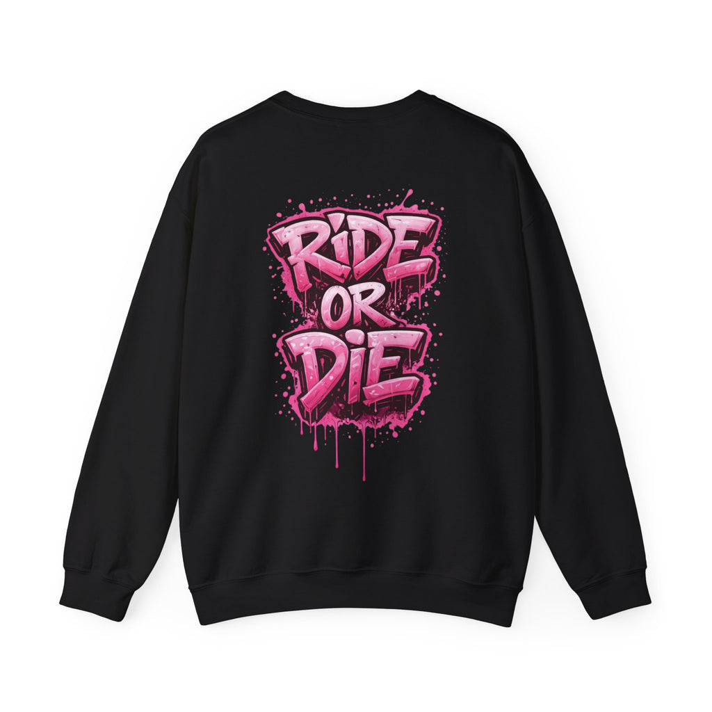 She Rides RideOrDie Sweater Roze