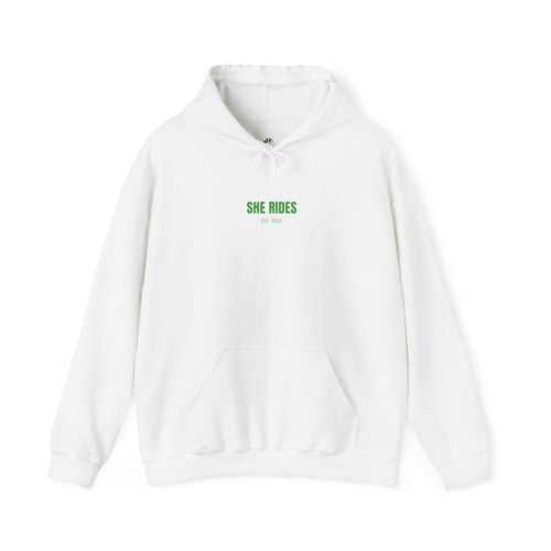 She Rides Basic Hoodie Groen
