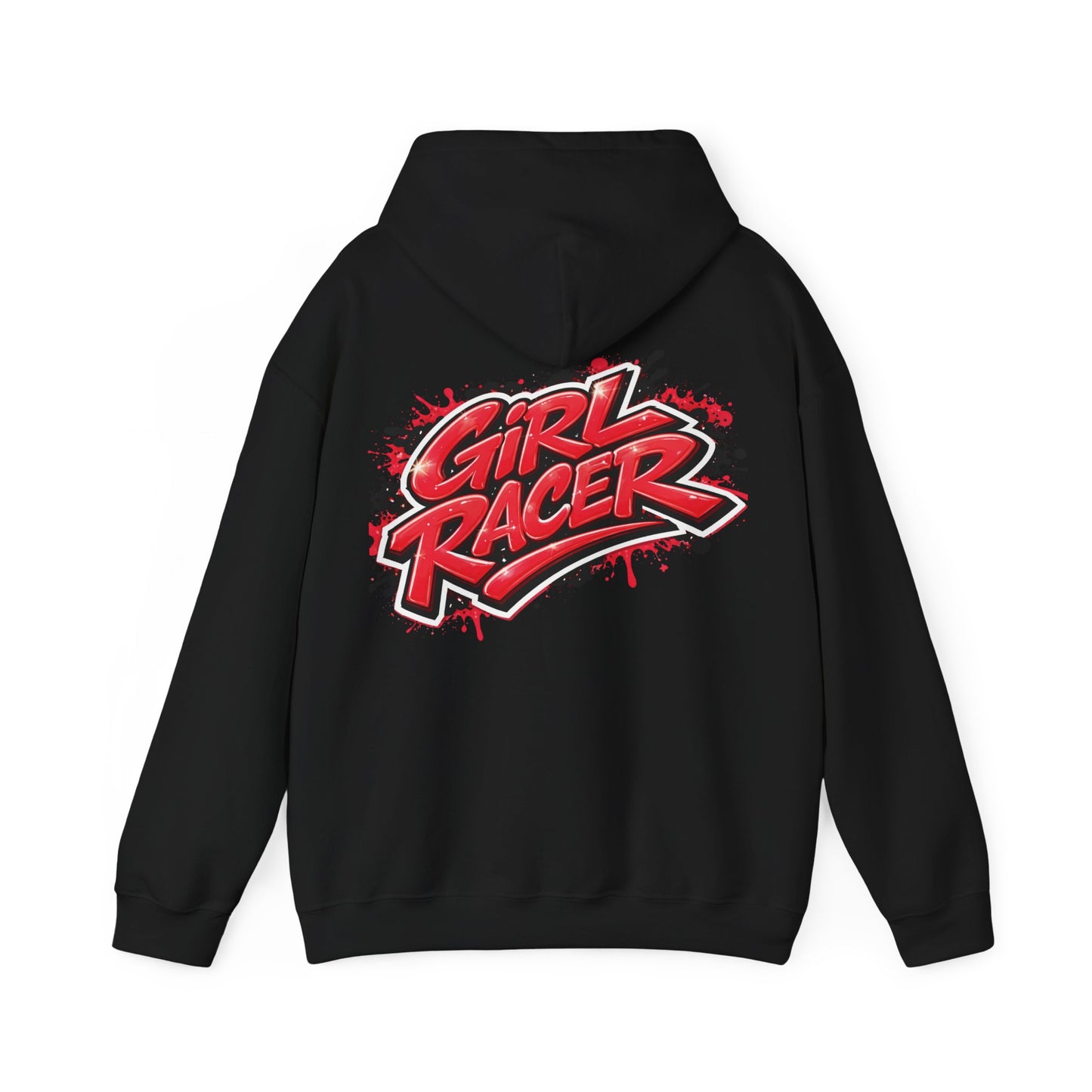 She Rides Girl Racer Hoodie Rood//Bikergirl Hoodie