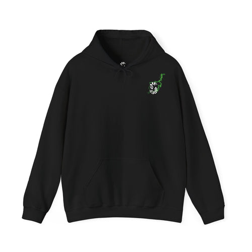 She Rides "try to keep up!" Lightning Hoodie Green//Bikergirl Hoodie