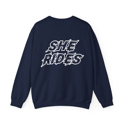 She Rides Original Sweater Color//Bikergirl Sweater