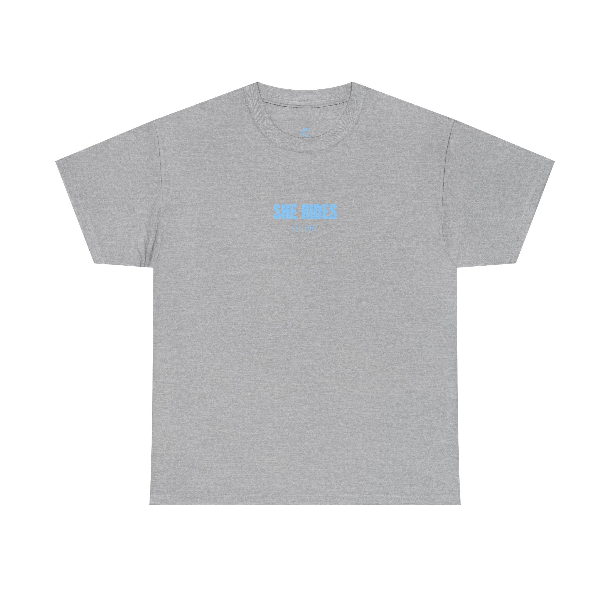 She Rides Basic T-shirt Blauw