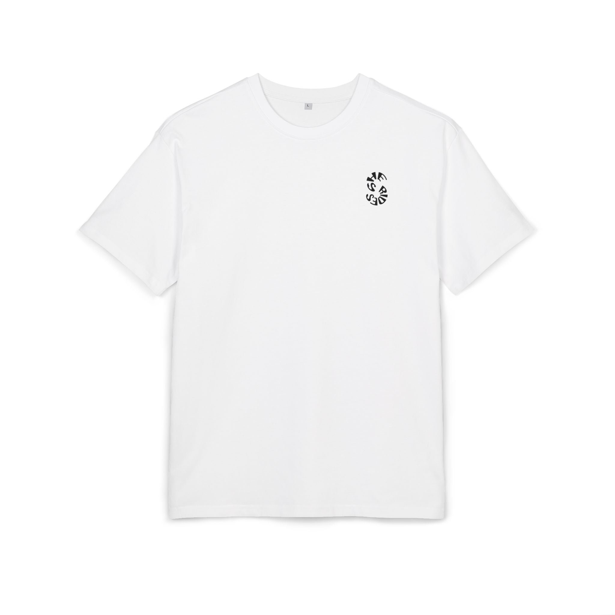 She Rides Logo Oversized T-shirt Black&White//Bikergirl T-shirt