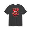 She Rides RideOrDie Oversized T-shirt Rood
