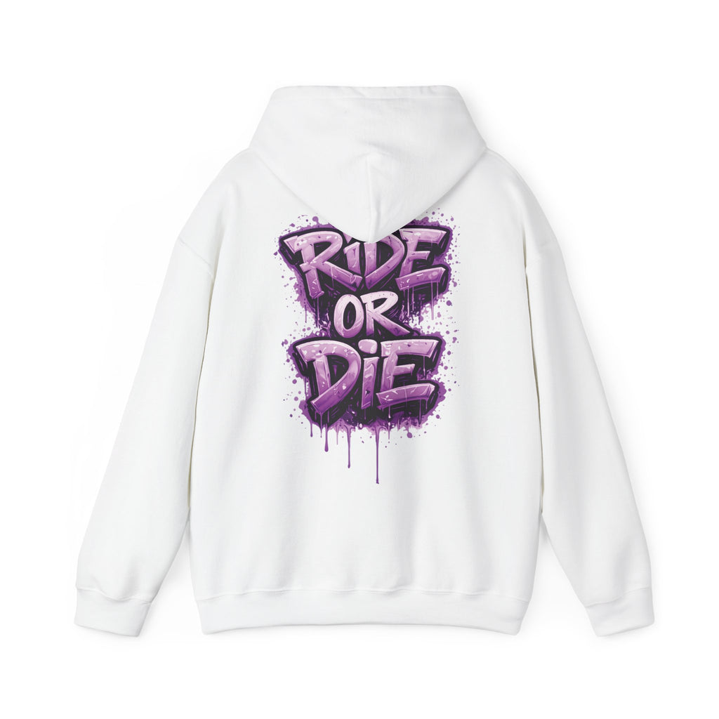 She Rides RideOrDie Hoodie Paars