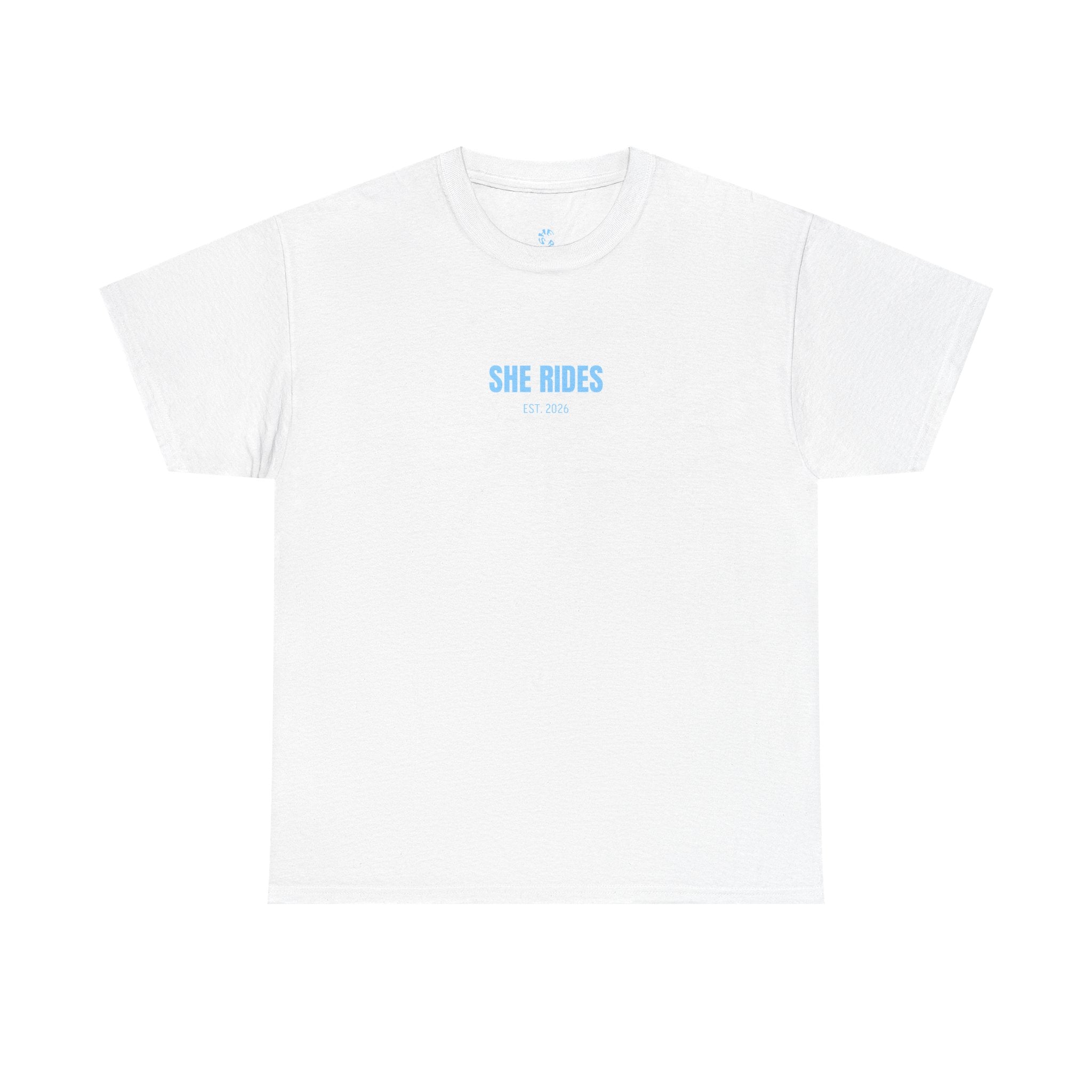 She Rides Basic T-shirt Blauw