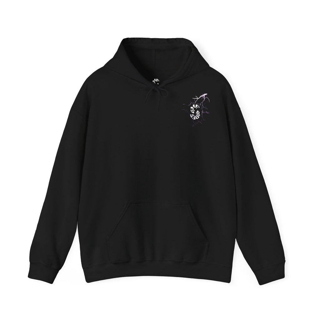 She Rides "try to keep up!" Lightning Hoodie Purple//Bikergirl Hoodie