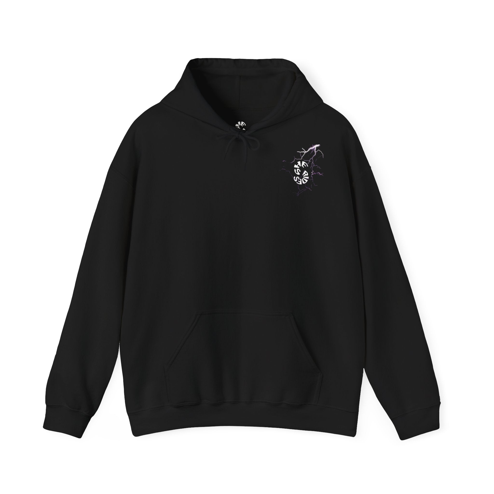 She Rides "try to keep up!" Lightning Hoodie Purple//Bikergirl Hoodie