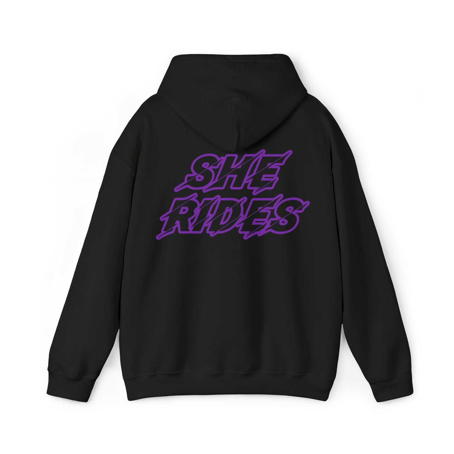 She Rides Original Hoodie Purple//Bikergirl Hoodie