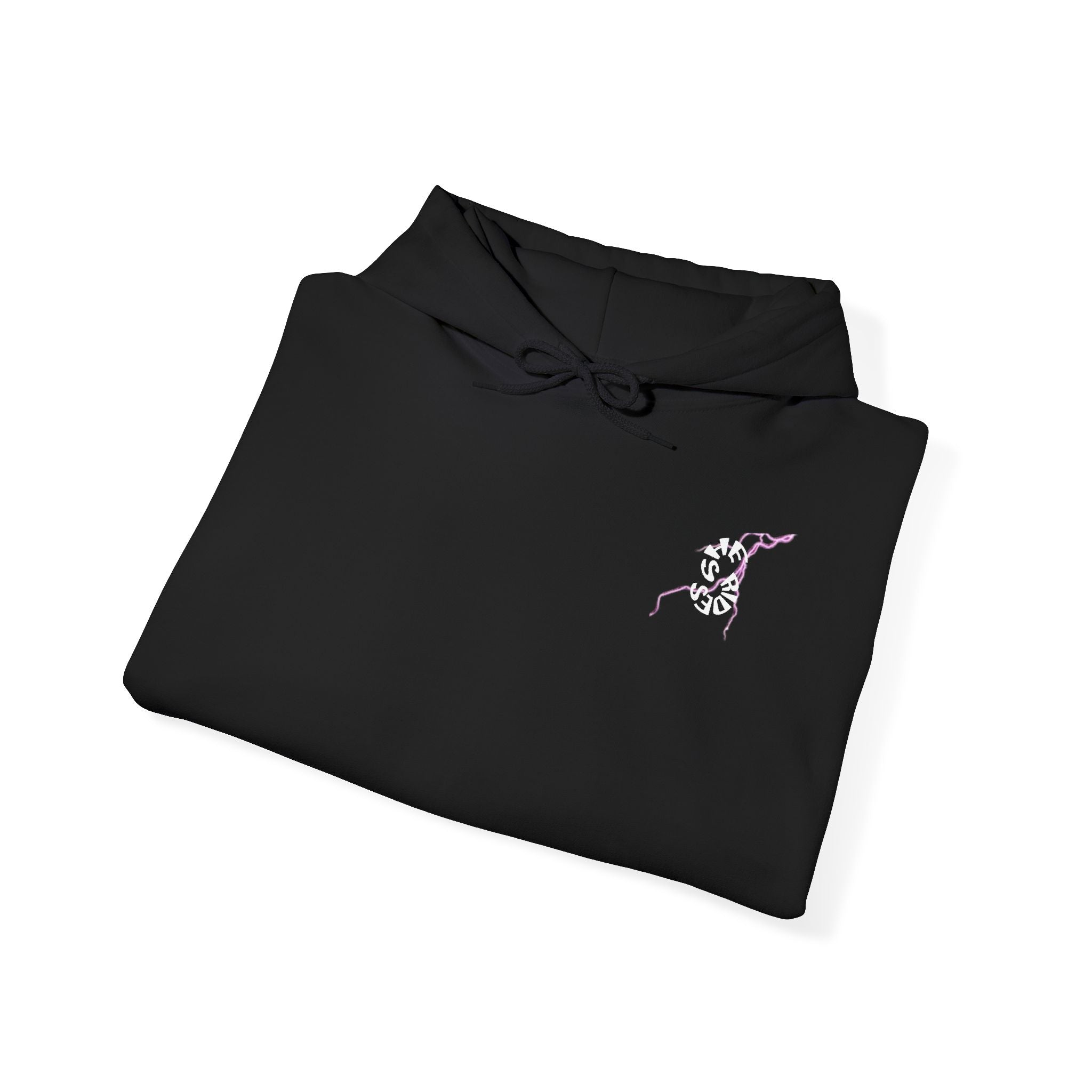 She Rides "try to keep up!" Lightning Hoodie Pink //Bikergirl Hoodie