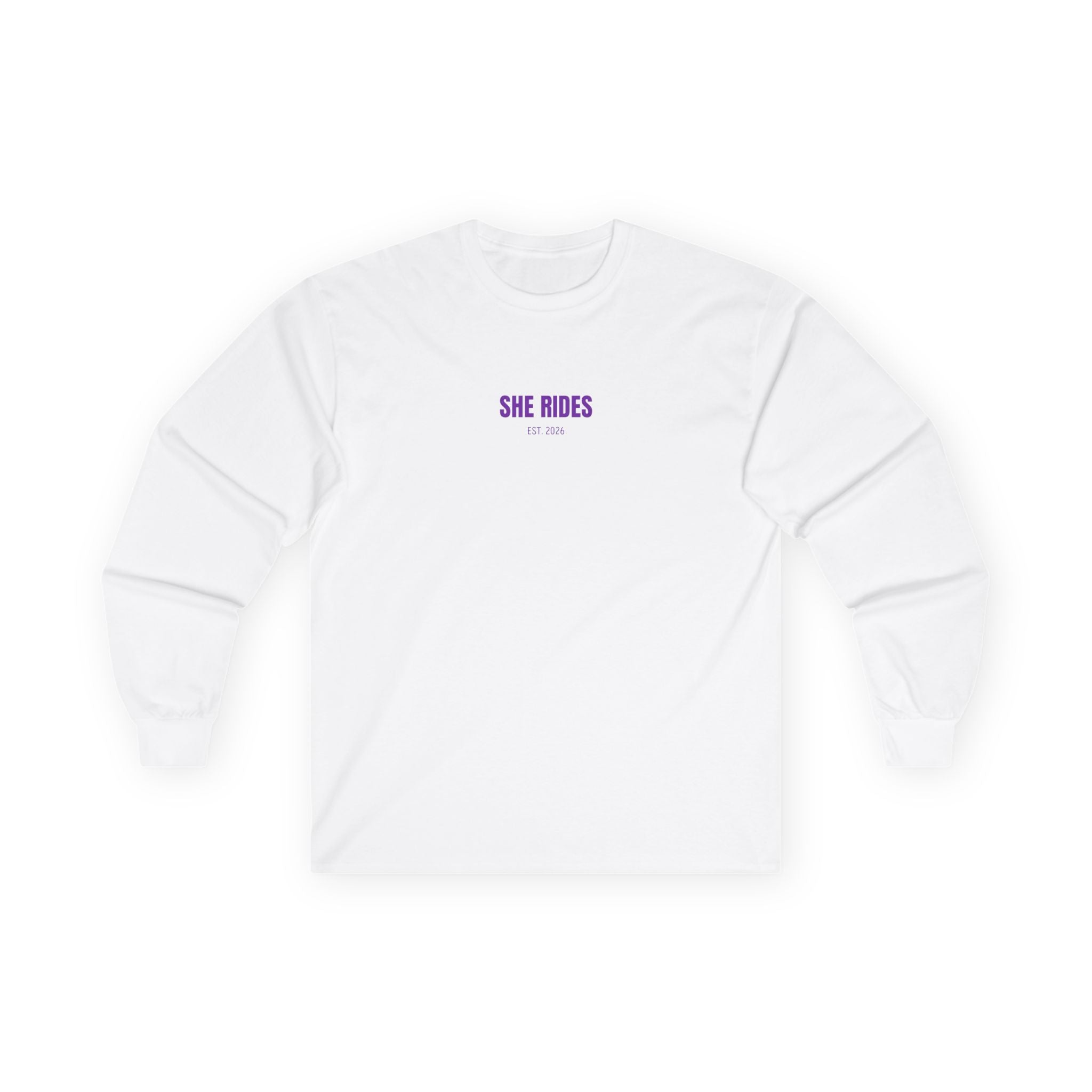 She Rides RideOrDie Long Sleeve Paars