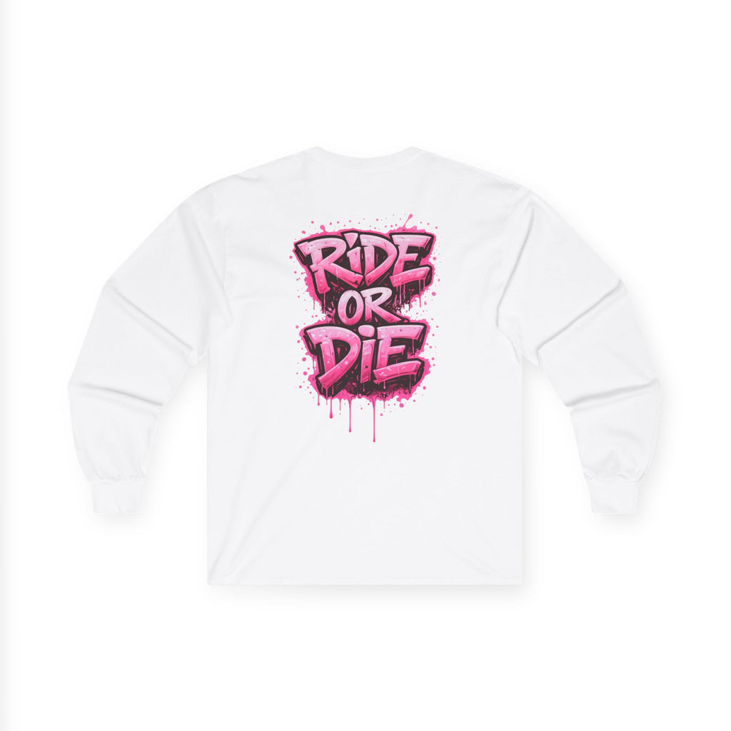 She Rides RideOrDie Long Sleeve Roze