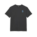 She Rides Logo Oversized T-shirt Blue//Bikergirl T-shirt