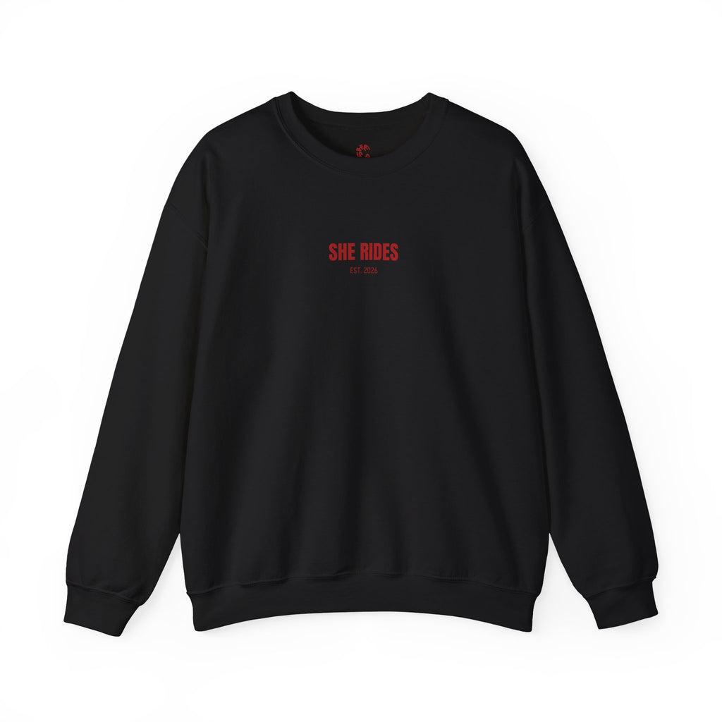 She Rides Basic Sweater Rood