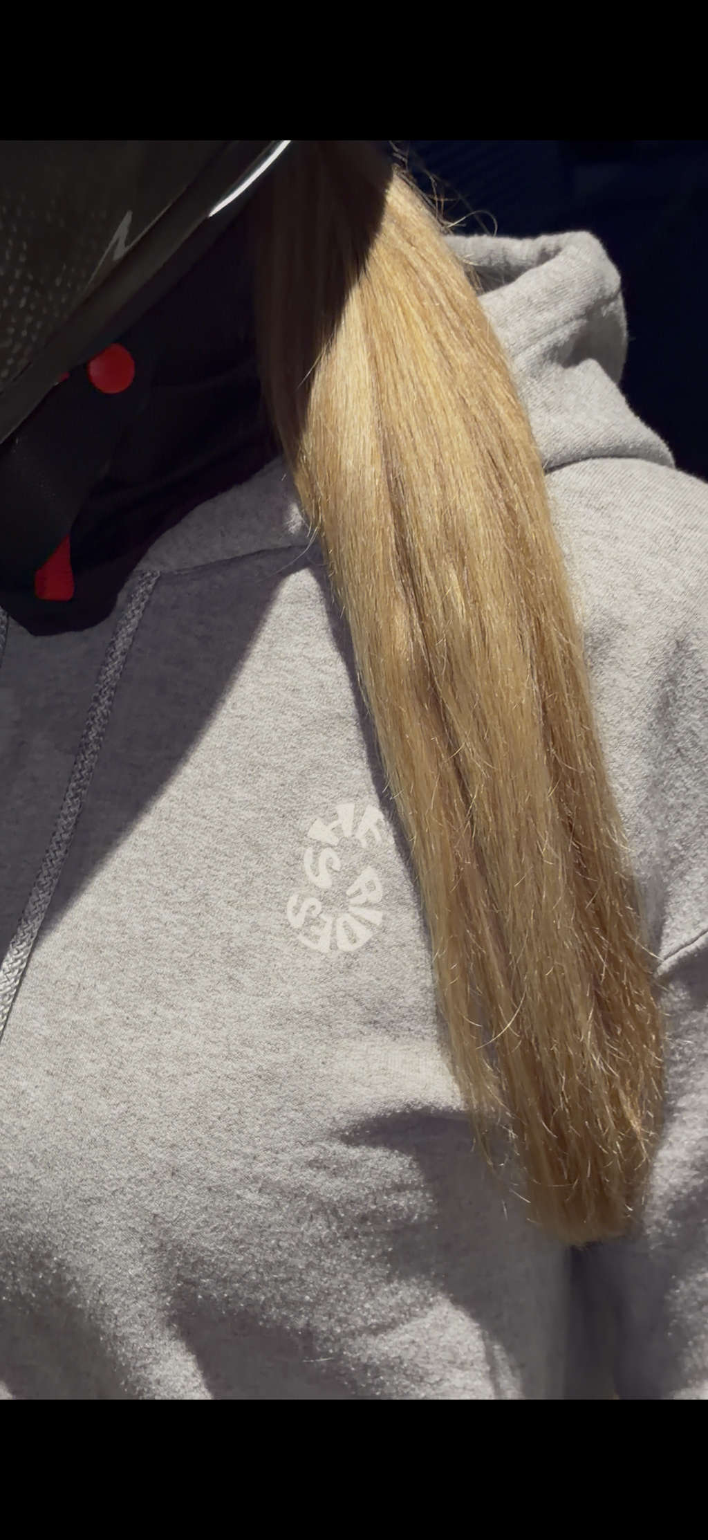 She Rides Original Hoodie Black & White // Bikergirl Hoodie