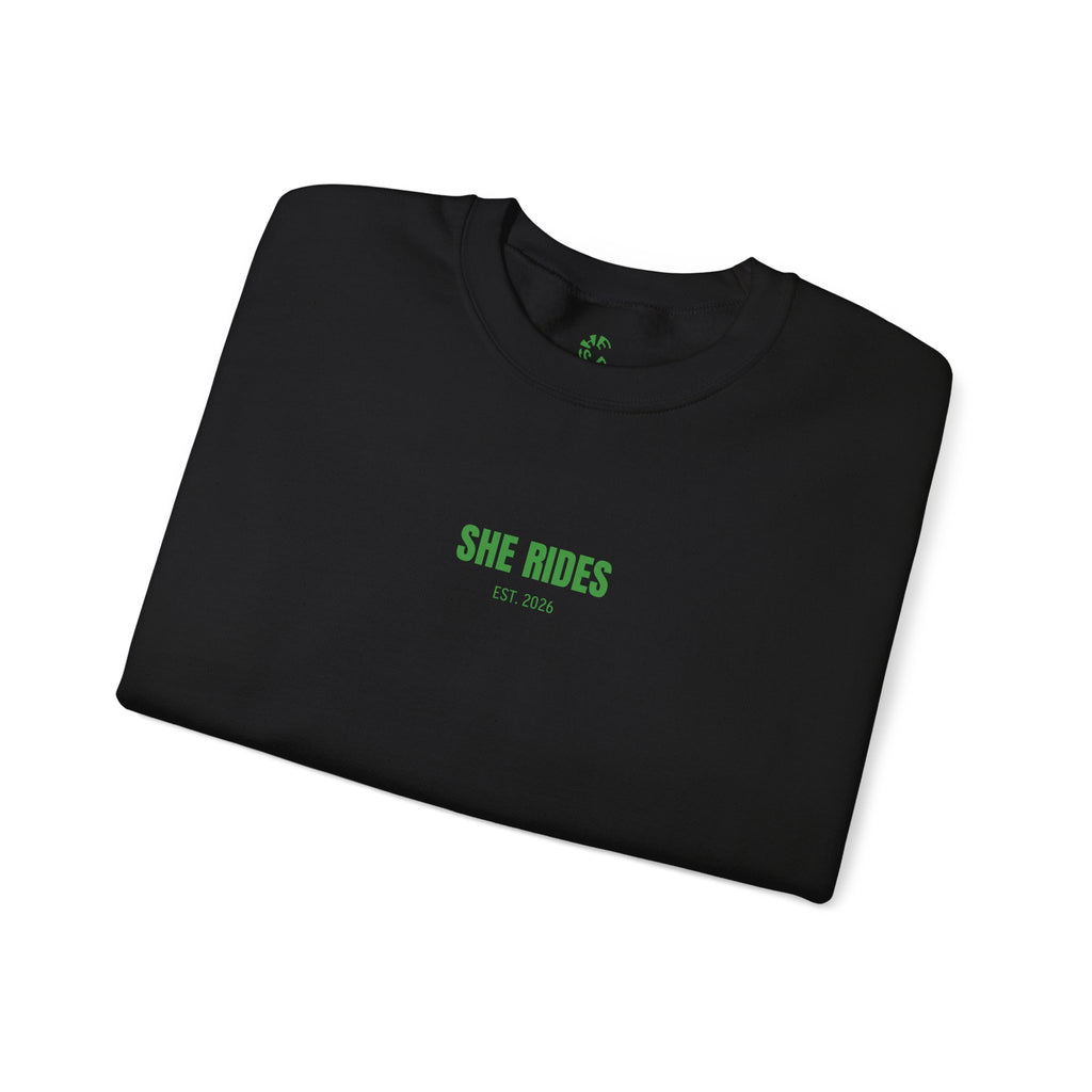 She Rides Basic Sweater Groen