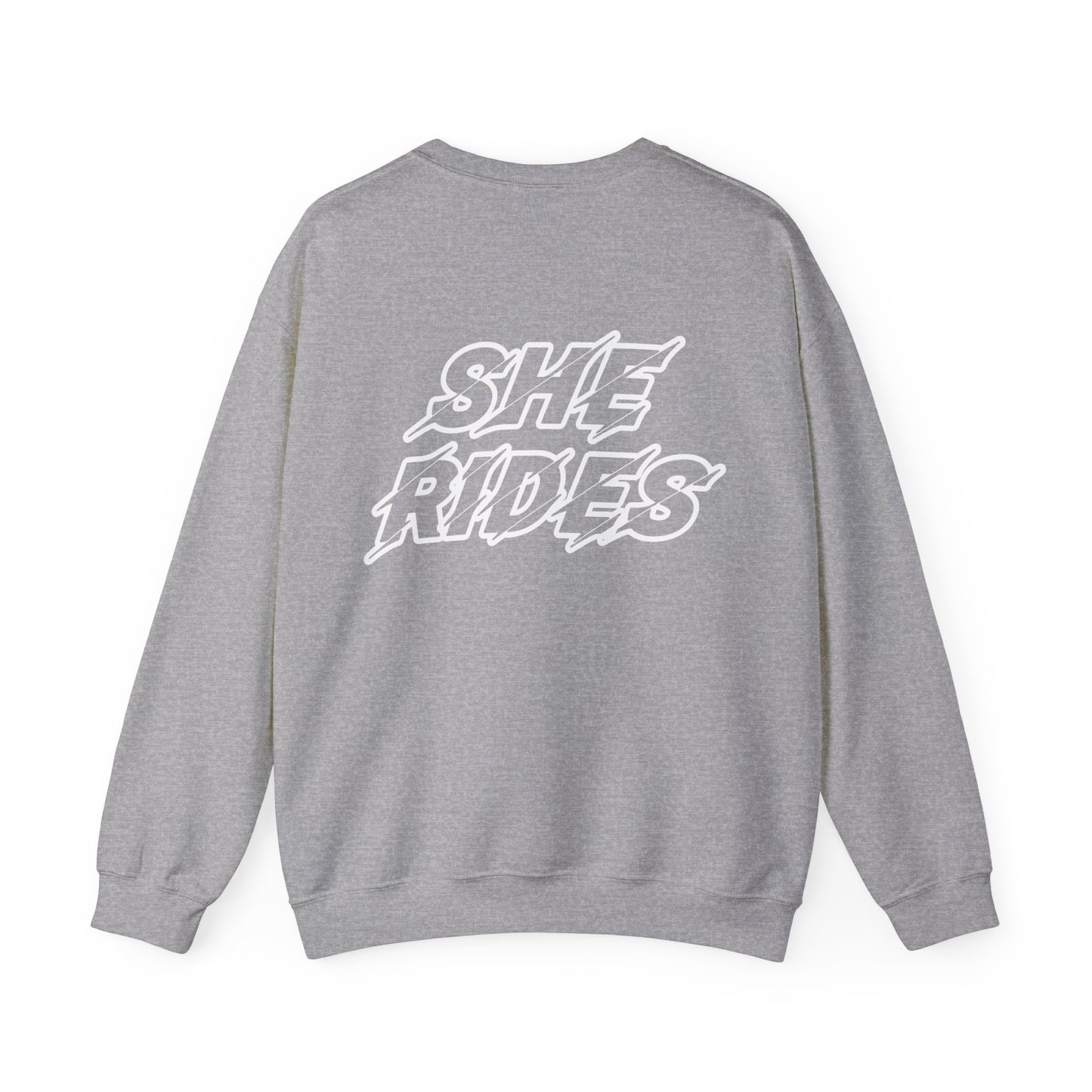 She Rides Original Sweater Black&White//Bikergirl Sweater