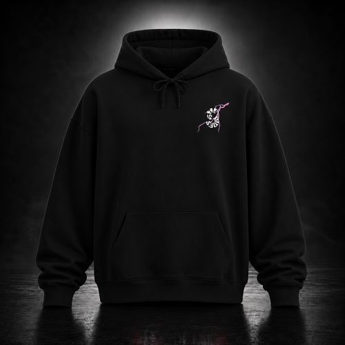 She Rides "try to keep up!" Lightning Hoodie Roze